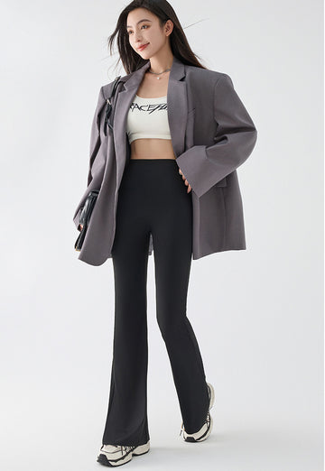 SA355 - Seamless Micro Flared Shark Leggings
